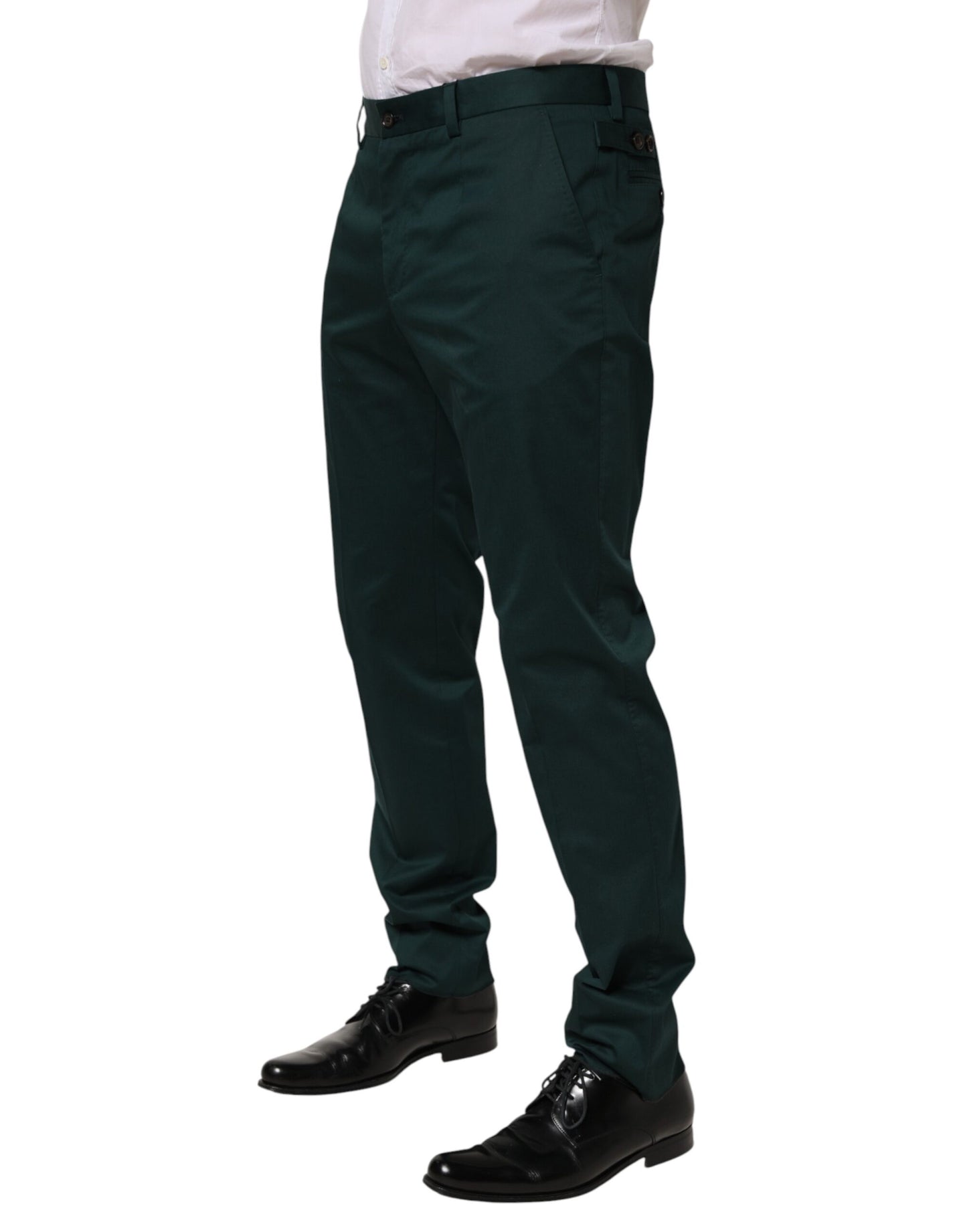 Dolce &amp; Gabbana Grüne Hose aus Baumwolle für formelle Anlässe für Herren