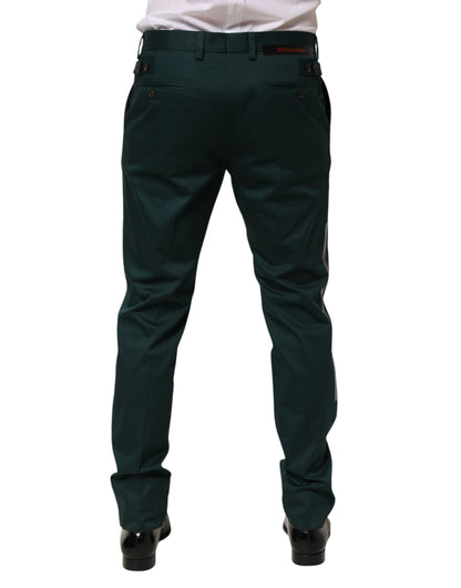 Dolce &amp; Gabbana Grüne Hose aus Baumwolle für formelle Anlässe für Herren