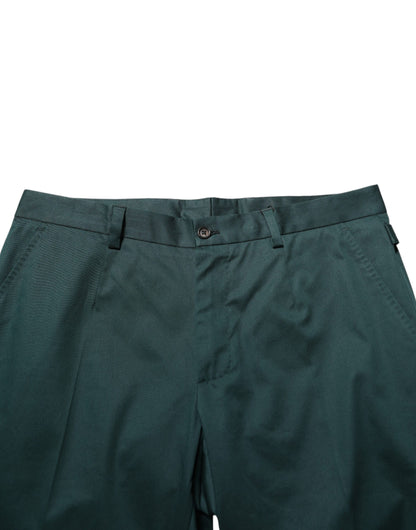 Dolce &amp; Gabbana Grüne Hose aus Baumwolle für formelle Anlässe für Herren