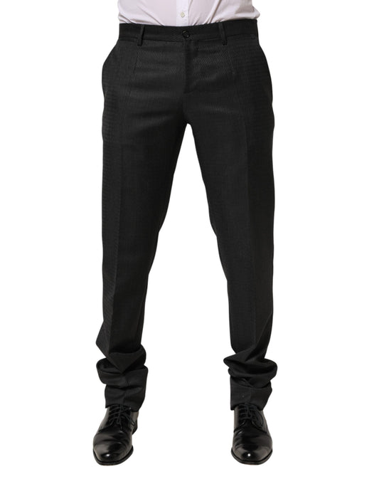 Dolce &amp; Gabbana Schwarze Wollhose für formelle Anlässe
