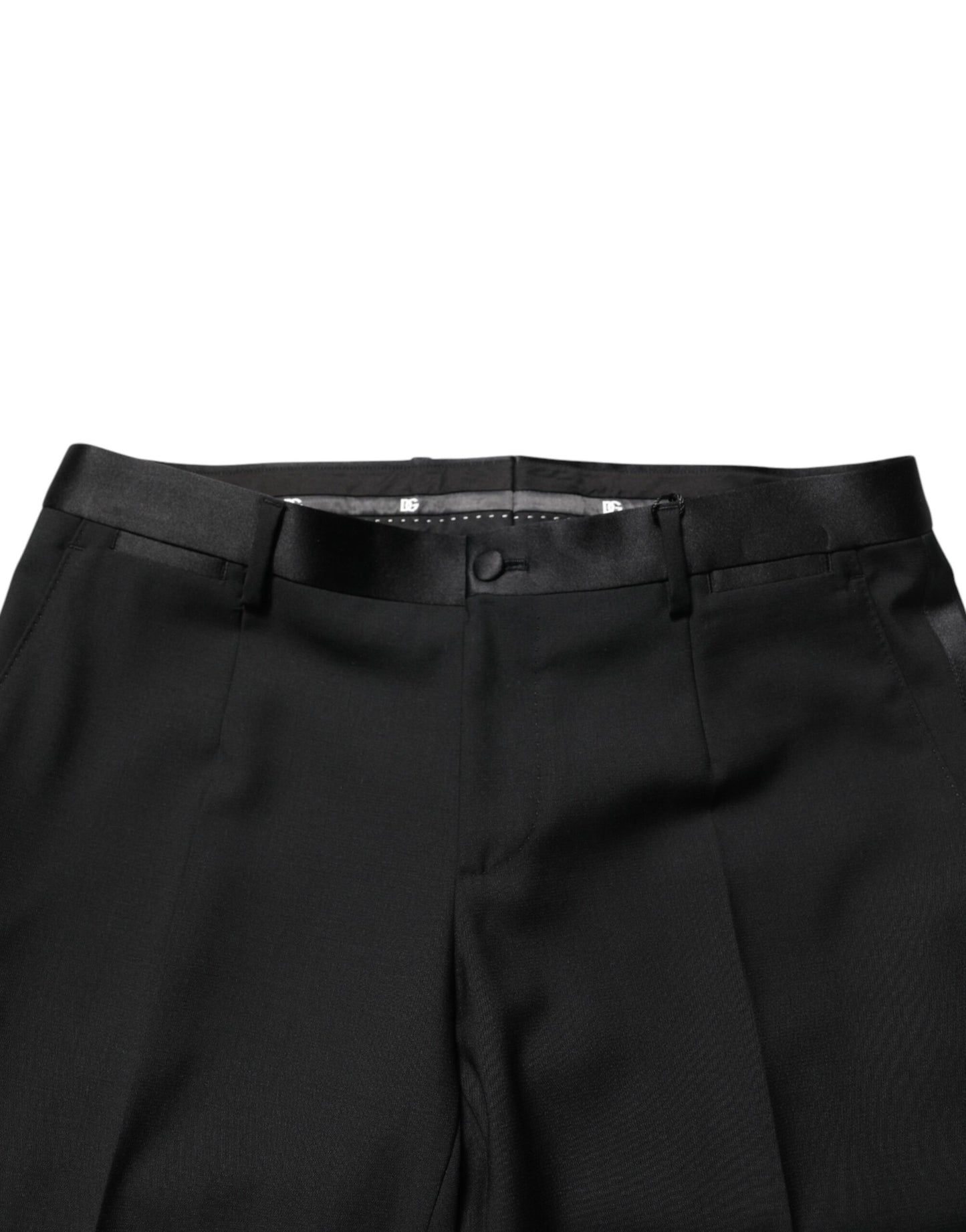 Dolce &amp; Gabbana Schwarze Wollhose für formelle Anlässe