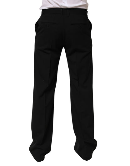 Dolce &amp; Gabbana Schwarze Wollhose für formelle Anlässe