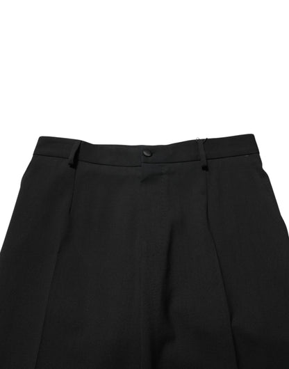 Dolce &amp; Gabbana Schwarze Wollhose für formelle Anlässe