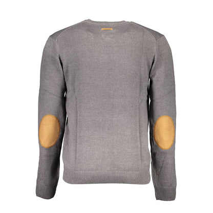 Gianmarco Venturi Gray Cotton Sweater