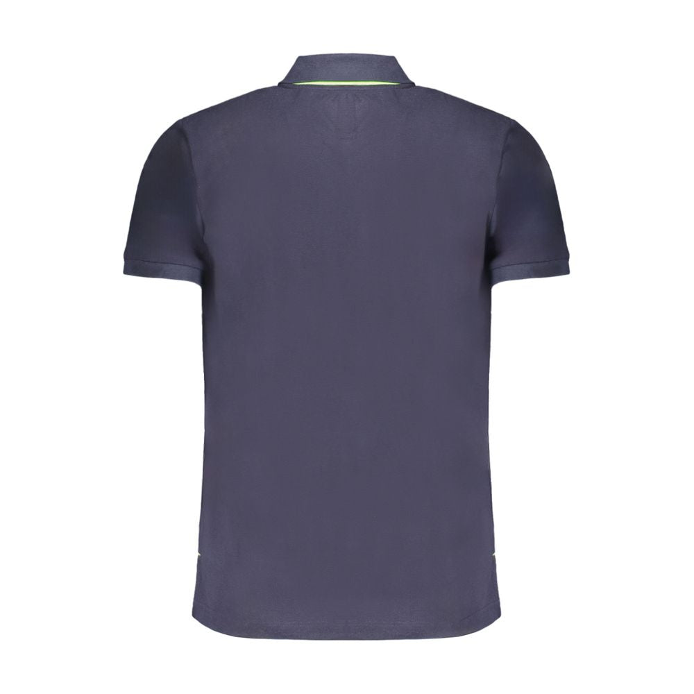 Gianmarco Venturi Poloshirt aus blauer Baumwolle