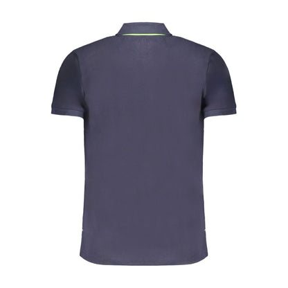 Gianmarco Venturi Poloshirt aus blauer Baumwolle