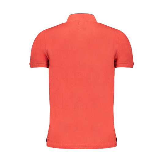 Gianmarco Venturi Poloshirt aus roter Baumwolle