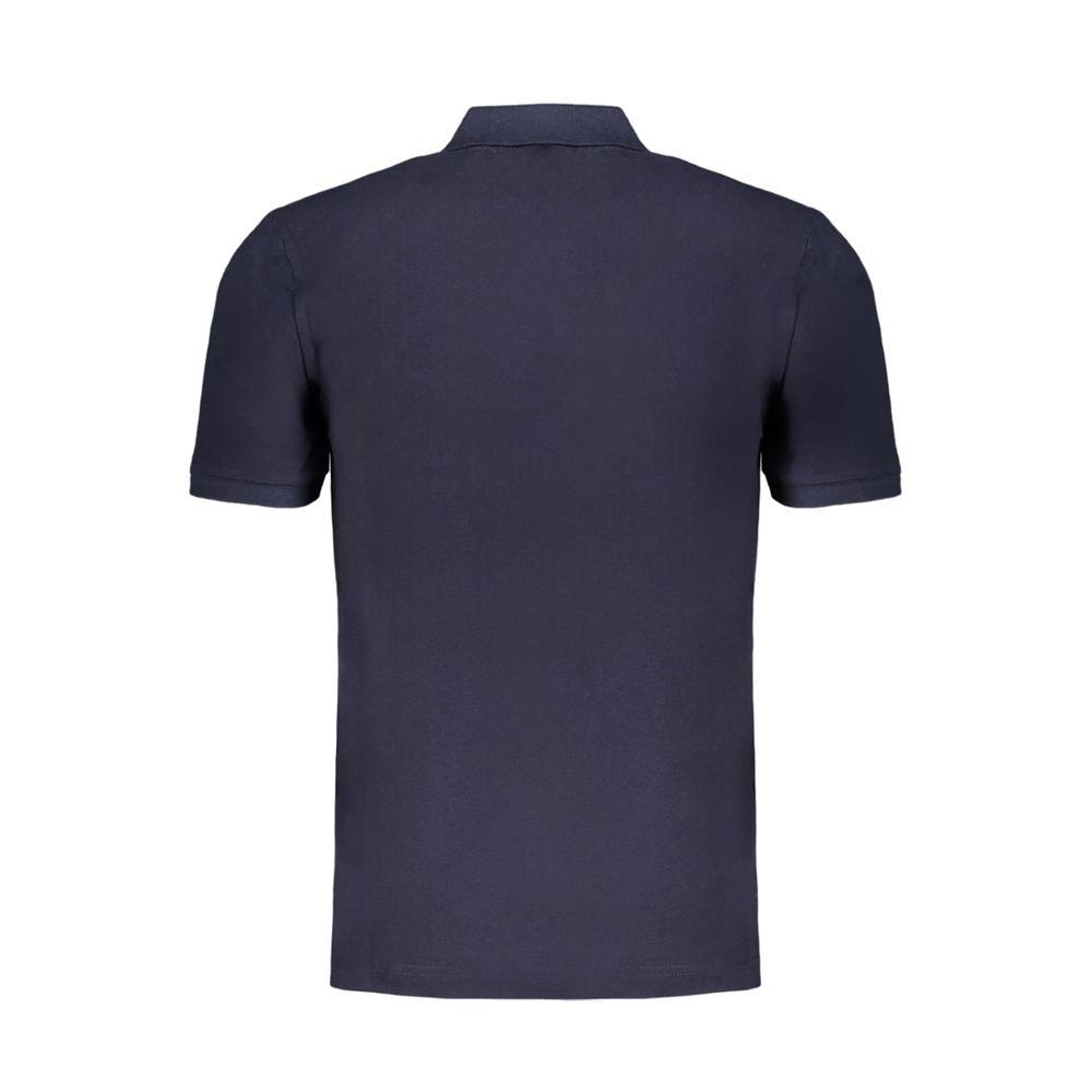 Gianmarco Venturi Poloshirt aus blauer Baumwolle