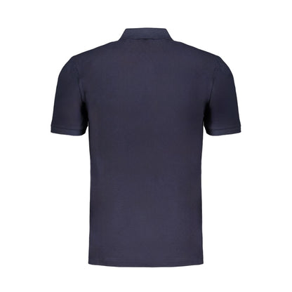 Gianmarco Venturi Poloshirt aus blauer Baumwolle