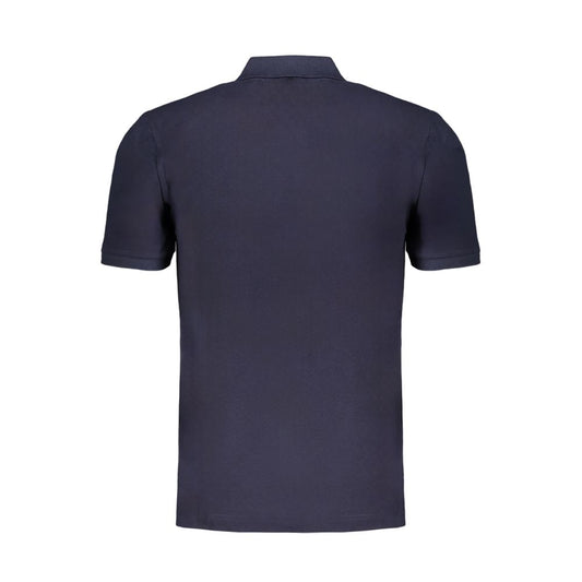 Gianmarco Venturi Poloshirt aus blauer Baumwolle