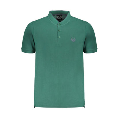 Gianmarco Venturi Poloshirt aus grüner Baumwolle