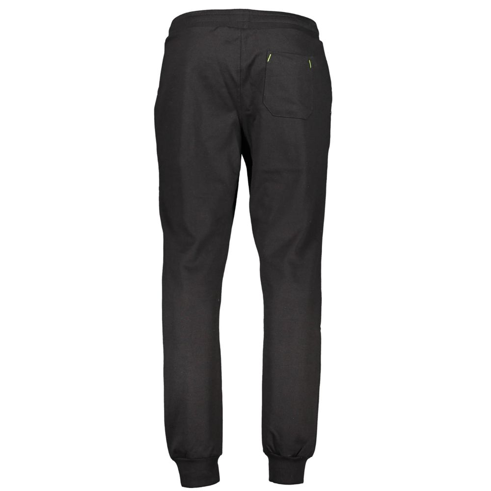 Gianmarco Venturi Black Cotton Men's Track Pant