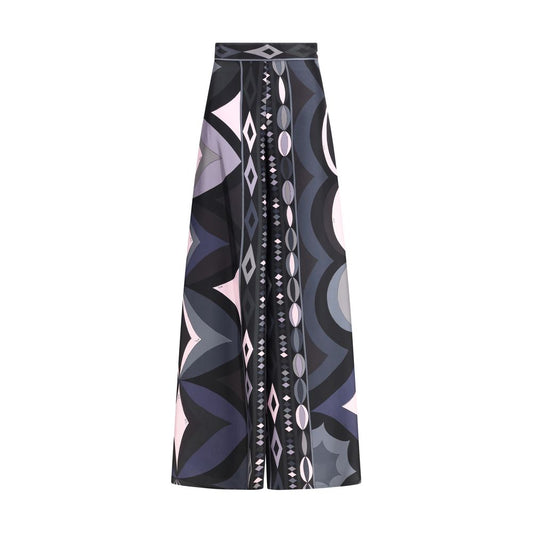 Emilio Pucci Multicolor Silk Casual Pants