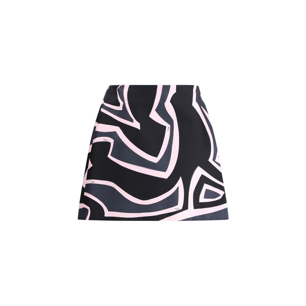 Emilio Pucci Multicolor Silk Mini Skirt
