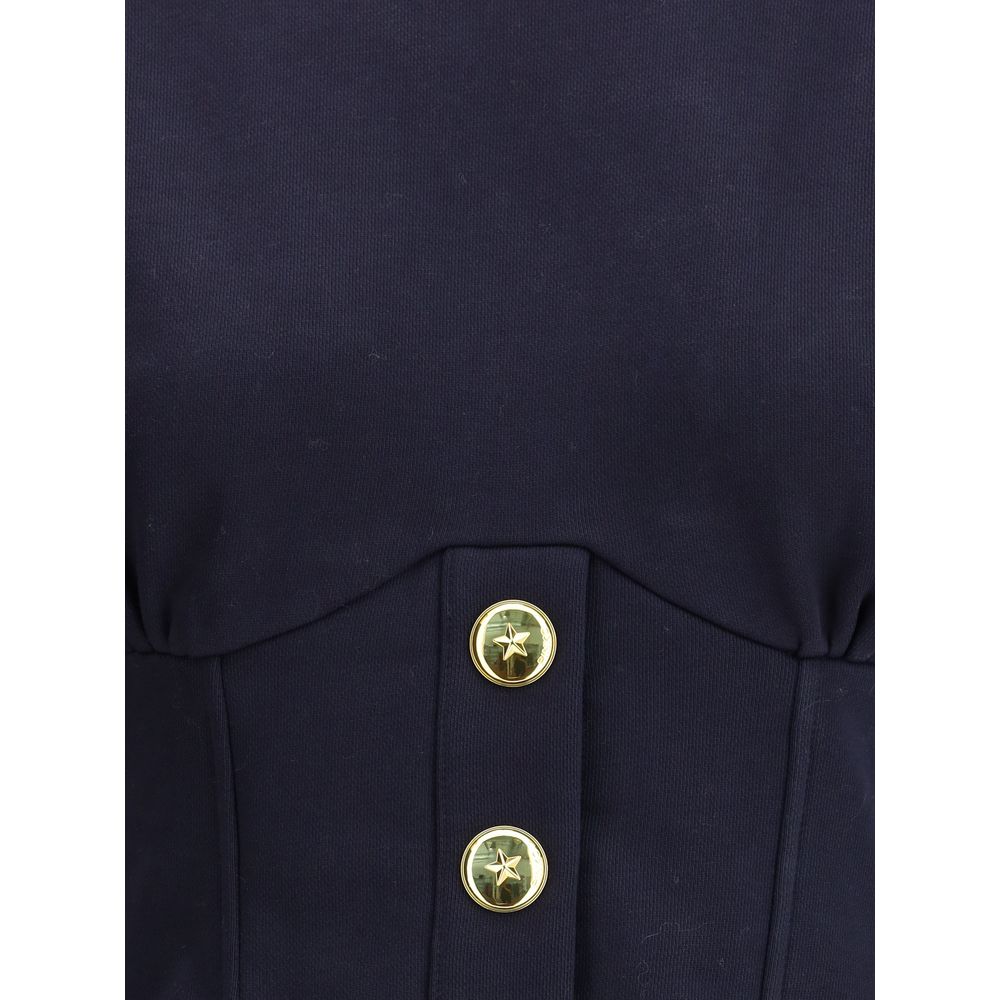 PINKO Baumwoll-Sweatshirt mit Korsett-Detail