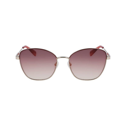 Longchamp Sonnenbrille aus gelbem Metall