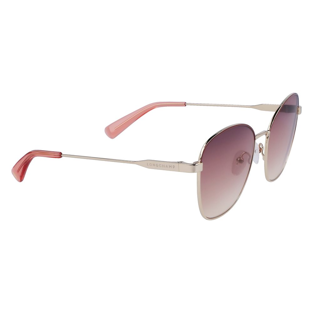 Longchamp Sonnenbrille aus gelbem Metall