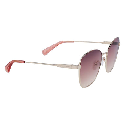 Longchamp Sonnenbrille aus gelbem Metall