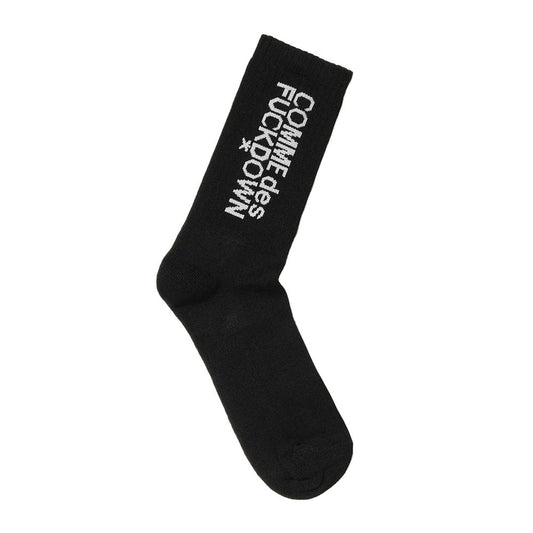 Comme Des Fuckdown Schwarze Baumwollsocken