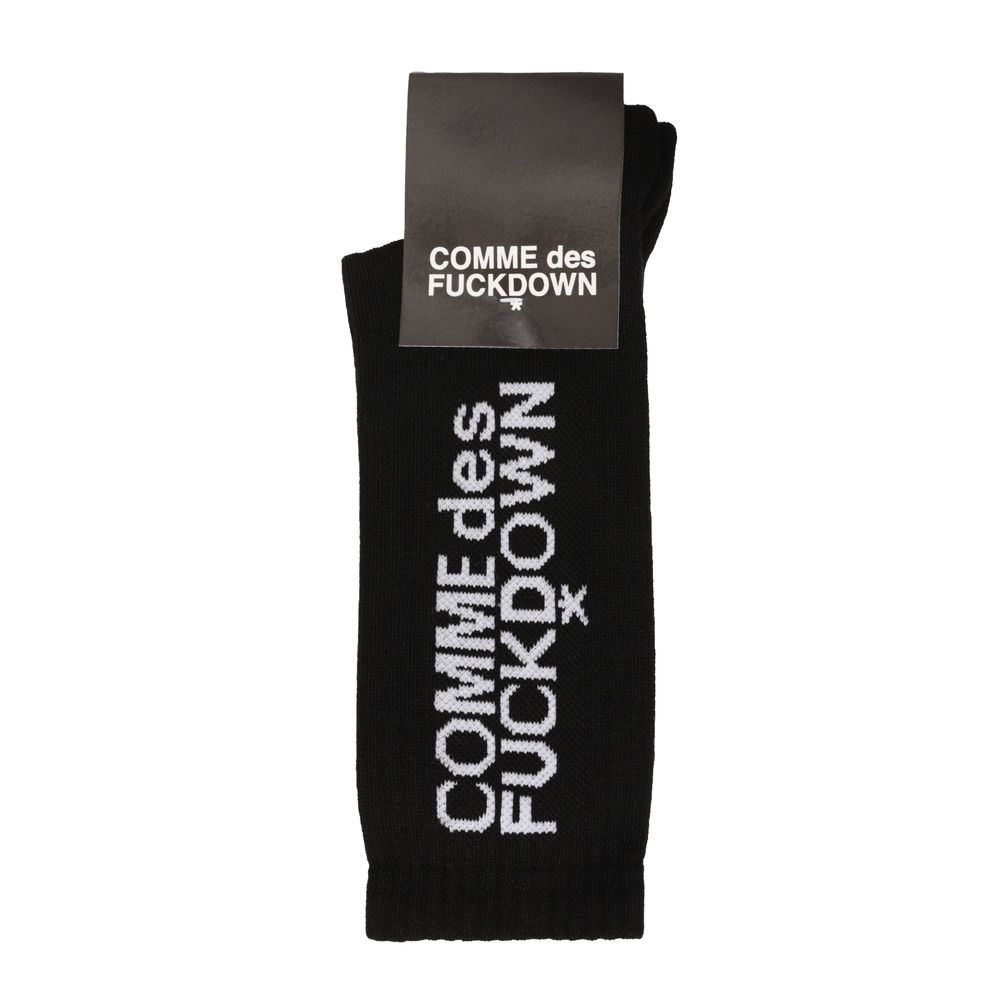Comme Des Fuckdown Schwarze Baumwollsocken