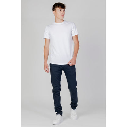 Armani Exchange – Weißes Baumwoll-T-Shirt