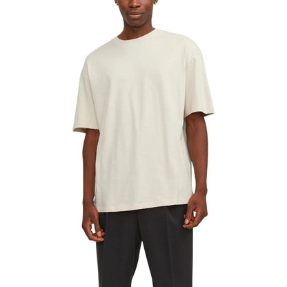 Jack Jones Beige Cotton T-Shirt
