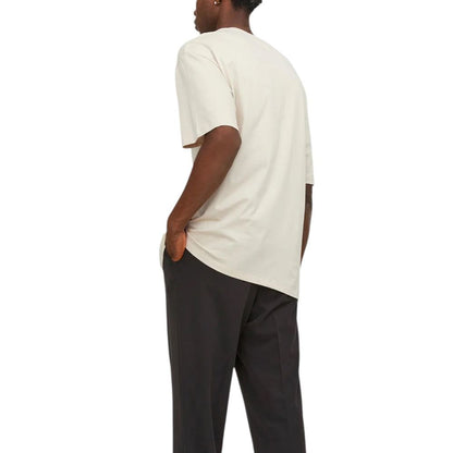 Jack Jones Beige Cotton T-Shirt