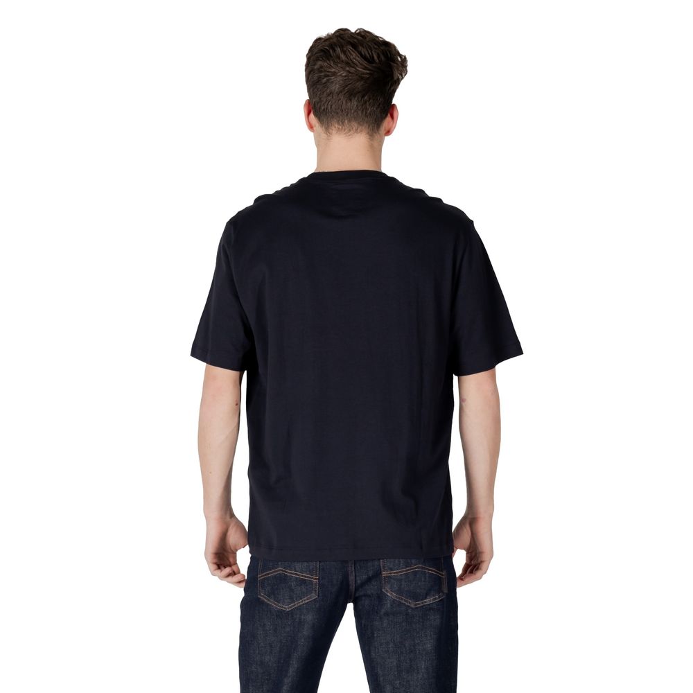 Armani Exchange – Blaues Baumwoll-T-Shirt