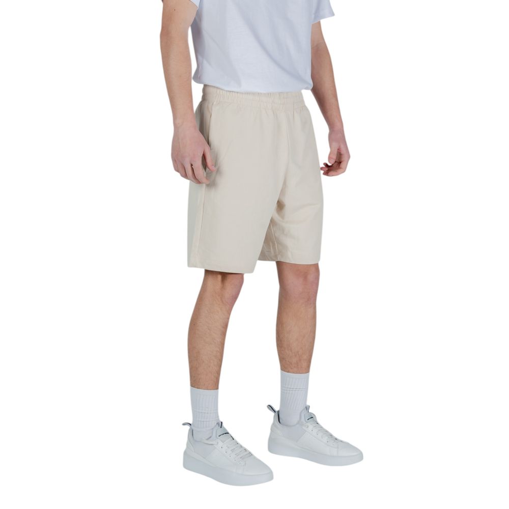 EA7 Emporio Armani Beige Baumwoll-Bermuda