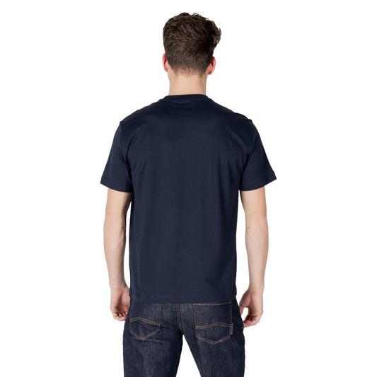 EA7 Emporio Armani Blaues Baumwoll-T-Shirt