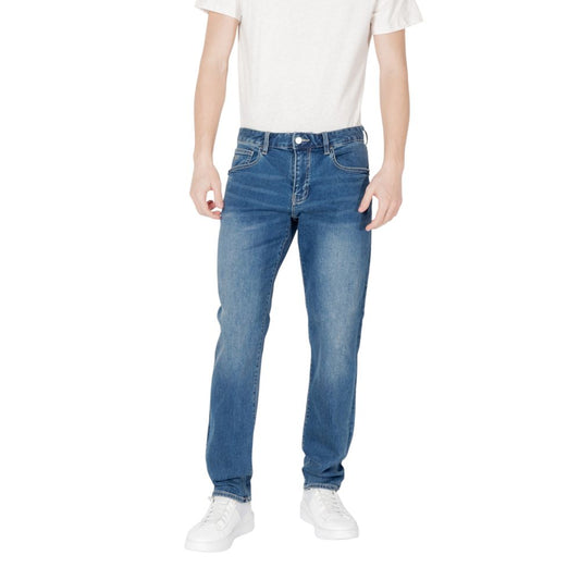 Armani Exchange – Blaue Skinny-Jeans aus Baumwolle
