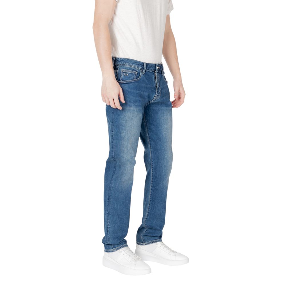 Armani Exchange – Blaue Skinny-Jeans aus Baumwolle