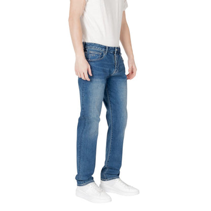 Armani Exchange – Blaue Skinny-Jeans aus Baumwolle