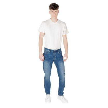 Armani Exchange – Blaue Skinny-Jeans aus Baumwolle