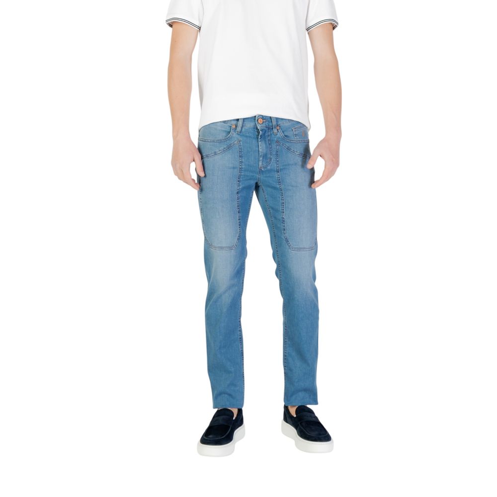 Jeckerson Light Blue Cotton Skinny Jeans