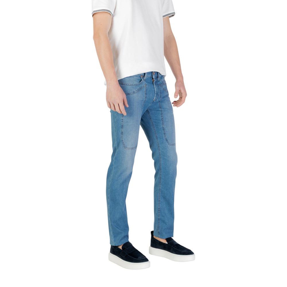 Jeckerson Light Blue Cotton Skinny Jeans