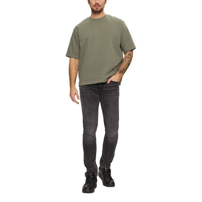 Calvin Klein Jeans – Graue Skinny-Jeans aus Baumwolle