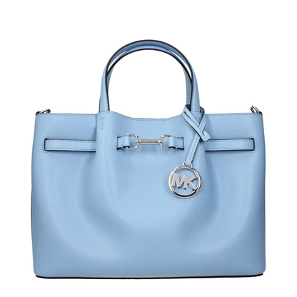 Michael Kors Hellblaue Lederhandtaschen