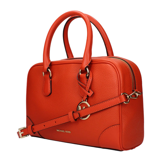 Michael Kors Orange Lederhandtaschen