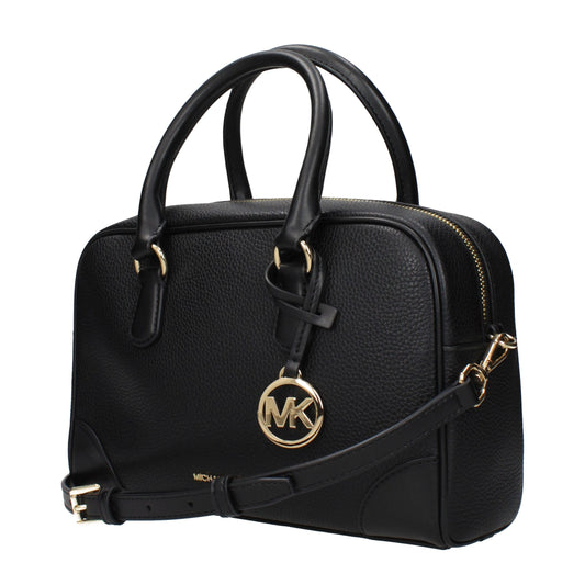 Michael Kors Schwarze Lederhandtaschen