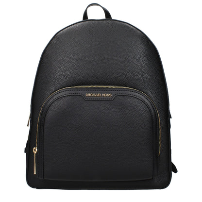 Michael Kors Schwarze Lederrucksäcke