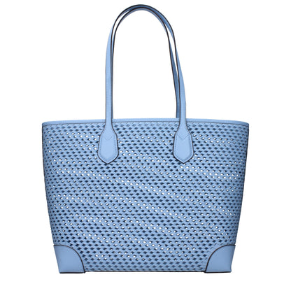Michael Kors Hellblaue Schultertaschen aus Leder