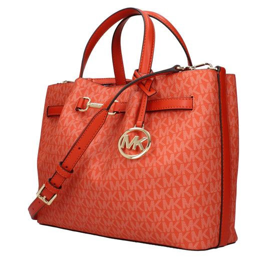 Michael Kors – Orangefarbene Stoffhandtaschen