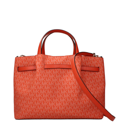 Michael Kors – Orangefarbene Stoffhandtaschen