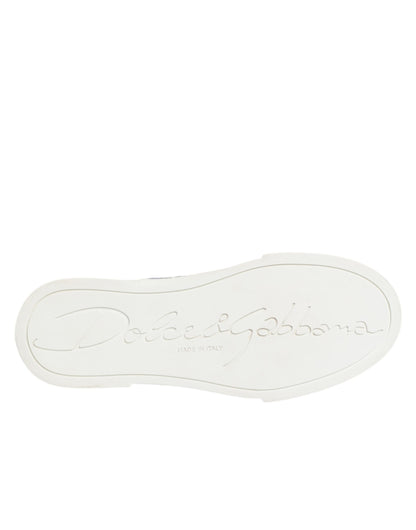Dolce &amp; Gabbana Mehrfarbige Patchwork Low Top Sneakers Schuhe