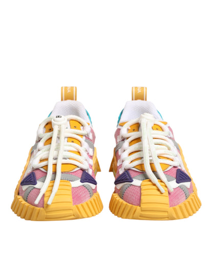 Dolce &amp; Gabbana Mehrfarbige Nylon NS1 Low Top Sneakers Schuhe