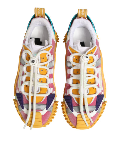 Dolce &amp; Gabbana Mehrfarbige Nylon NS1 Low Top Sneakers Schuhe