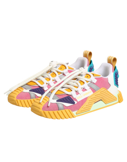 Dolce &amp; Gabbana Mehrfarbige Nylon NS1 Low Top Sneakers Schuhe