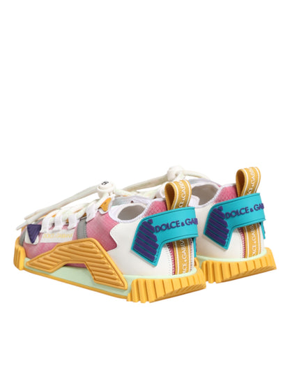Dolce &amp; Gabbana Mehrfarbige Nylon NS1 Low Top Sneakers Schuhe