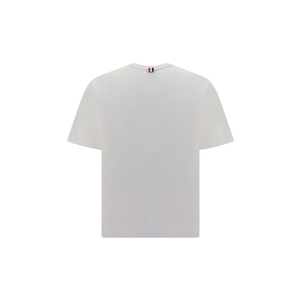 Thom Browne White Cotton T-Shirt